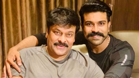 ram charan with father